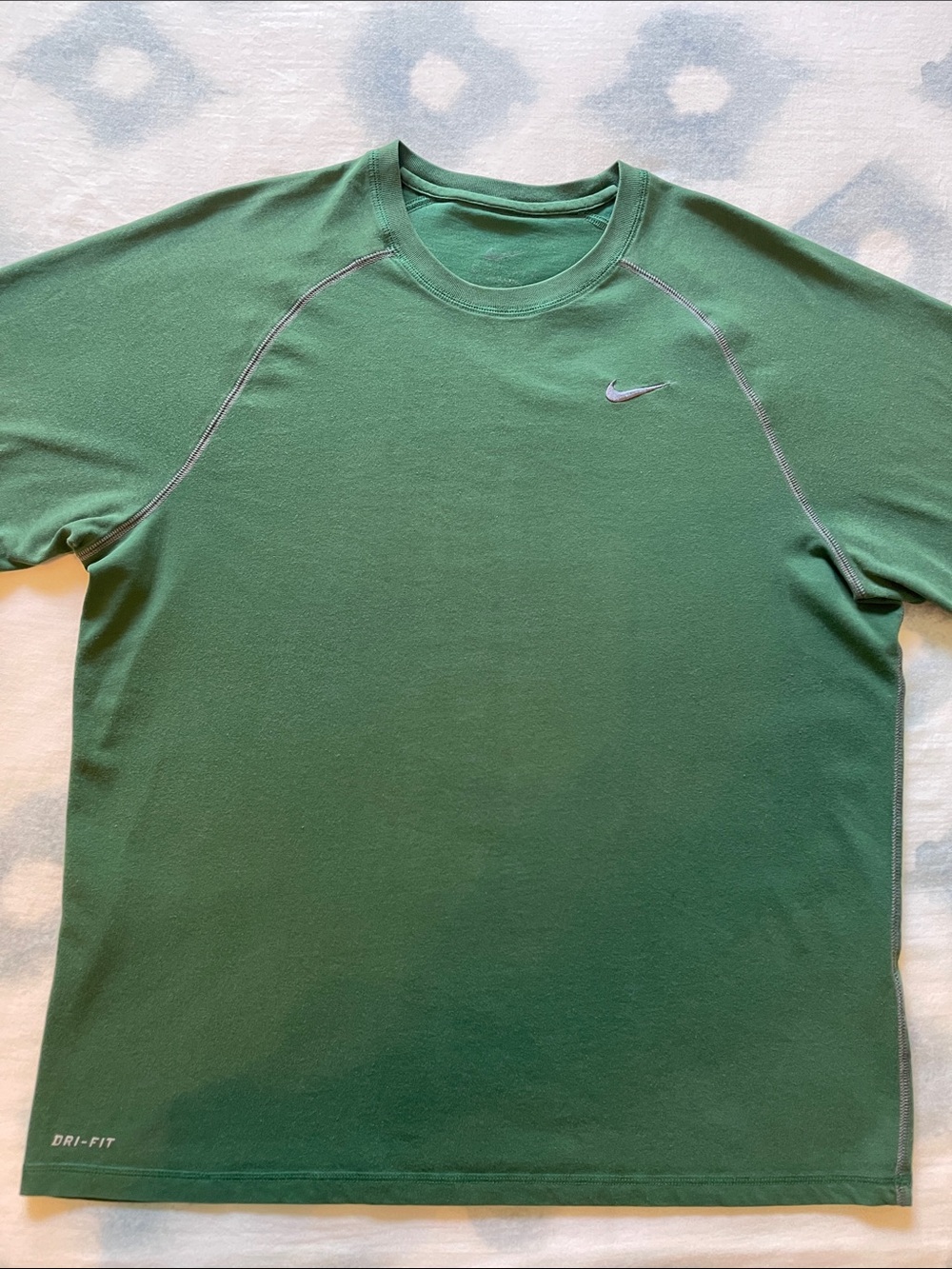 Nike Green Short Sleeve Dri-FIT Athletic Tee